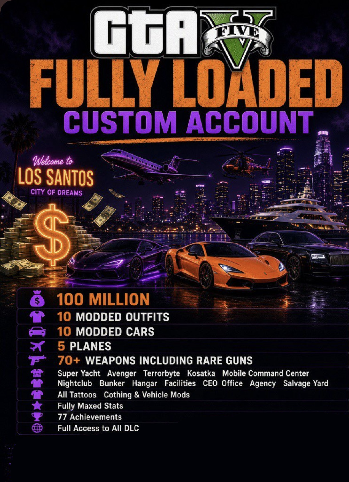 Custom service artwork